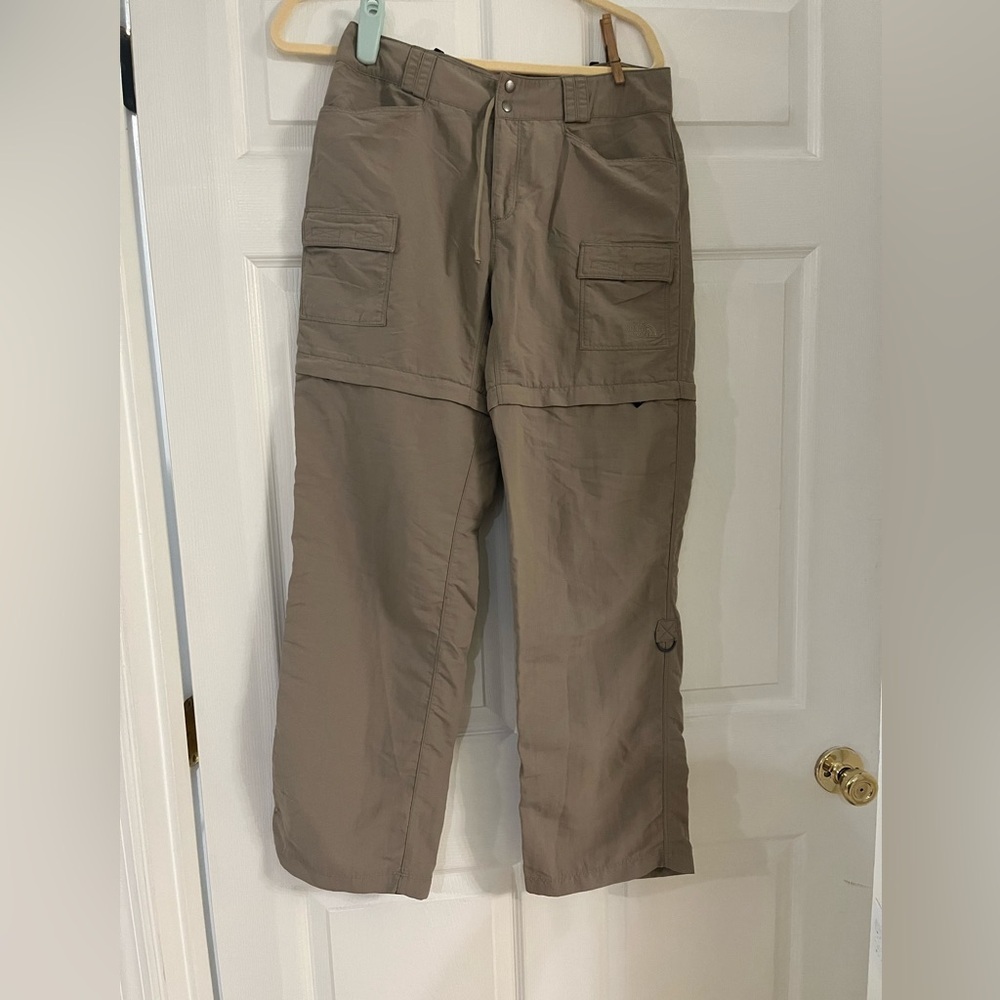 The North Face women’s size 10 convertible hiking pants tan outdoor camping​
